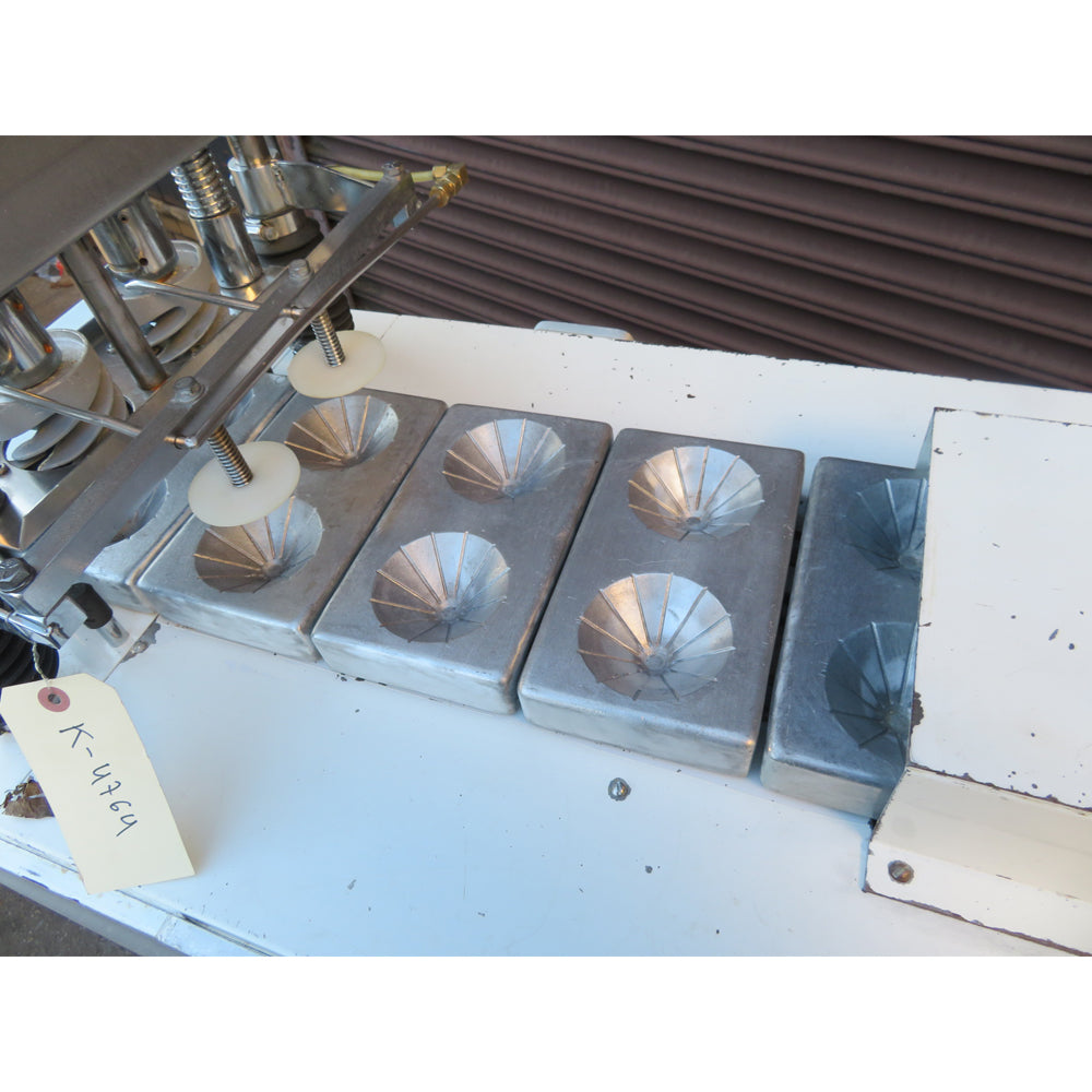 L & M Manufacturing FKM-2 Kaiser Roll Stamper, 115 Volt, Used Good Condition