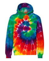 Youth Multi-Color Swirl Hooded Tie-Dyed Sweatshirt