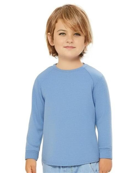 Image 1: Bella Canvas Toddler Jersey Long Sleeve TeeImage 2: Soft jersey long sleeve toddler shirtImage 3: Premium Bella Canvas kids apparelImage 4: Blank toddler shirt for custom designsImage 5: Comfortable everyday toddler clothingImage 6: Lightweight children's long sleeve tee
