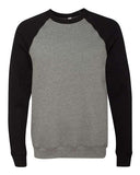 Unisex Sponge Fleece Raglan Crewneck Sweatshirt
