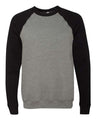 Unisex Sponge Fleece Raglan Crewneck Sweatshirt