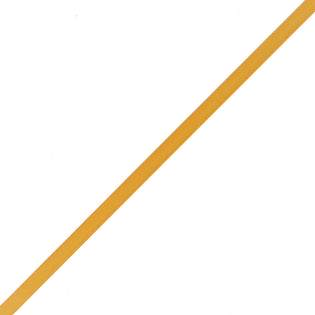 1/4" Yellow Gold Double Face Satin Ribbon