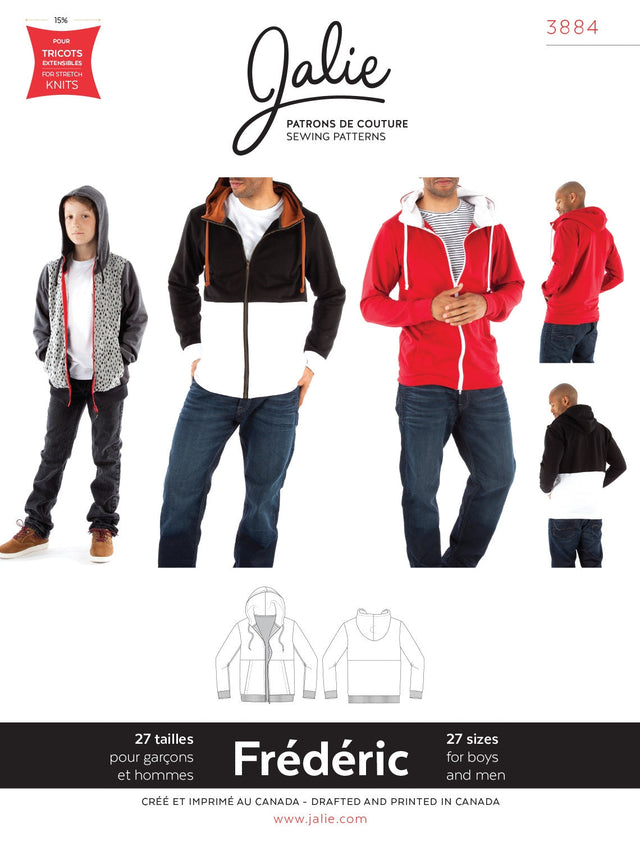 Sewing Pattern Frederic Hoodie by Jalie