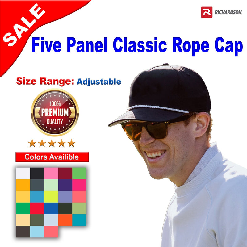 Richardson® Five Panel Classic Rope Cap