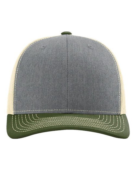Richardson five-panel printed mesh trucker cap