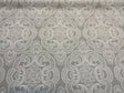 Northern Lights 100 Percent Cotton Duck Fabric - Pebble Gray And White Allover Pattern, 54" Width (1 Yard)