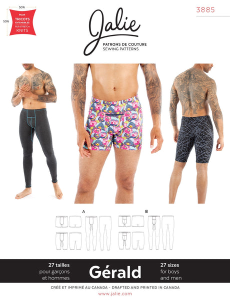 Sewing Pattern Gerald Underwear by Jalie