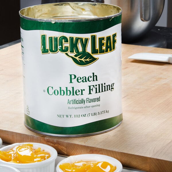 Lucky Leaf Peach Cobbler Filling #10 Can