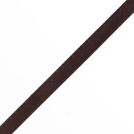 1/4" Brown Double Face Satin Ribbon