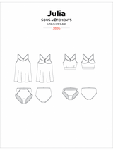 Sewing Pattern Julia Camisole Bralette and Panties by Jalie