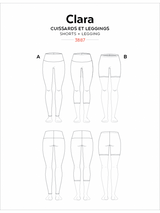 Sewing Pattern Clara High-Waisted Leggings by Jalie