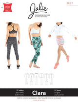 Sewing Pattern Clara High-Waisted Leggings by Jalie