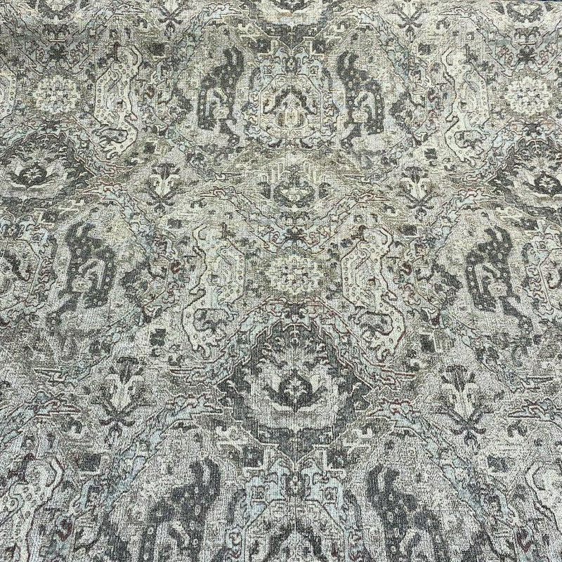 Beech Knoll Linen Rayon Fabric - Silver, Pale Blue Grey/Charcoal Grey/Pecan/Stone Grey, 54" Width (1 Yard)
