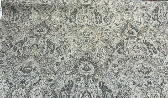 Beech Knoll Linen Rayon Fabric - Silver, Pale Blue Grey/Charcoal Grey/Pecan/Stone Grey, 54" Width (1 Yard)