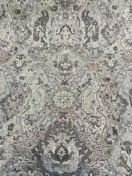 Beech Knoll Linen Rayon Fabric - Silver, Pale Blue Grey/Charcoal Grey/Pecan/Stone Grey, 54" Width (1 Yard)