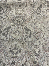 Beech Knoll Linen Rayon Fabric - Silver, Pale Blue Grey/Charcoal Grey/Pecan/Stone Grey, 54" Width (1 Yard)