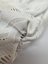 Polyamide Elastane Knitted Abstract White