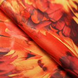 Tropical Feathers Polyester Spandex Fabric - Multicolor Feather Print, 58/60" Width, 200 GSM (1 Yard)