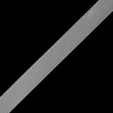 3/8" Light Gray Double Face Satin Ribbon