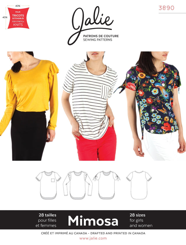 Sewing Pattern: Mimosa Scoopneck T-Shirt by Jalie