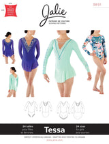 Sewing Pattern Tessa Long Sleeved Dress and Leotard by Jalie