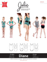 Sewing Pattern Diane Tank Swimsuit by Jalie