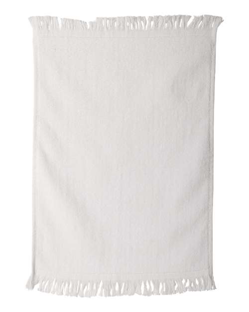 Fringed Cotton Velour Towel, 11 x 18