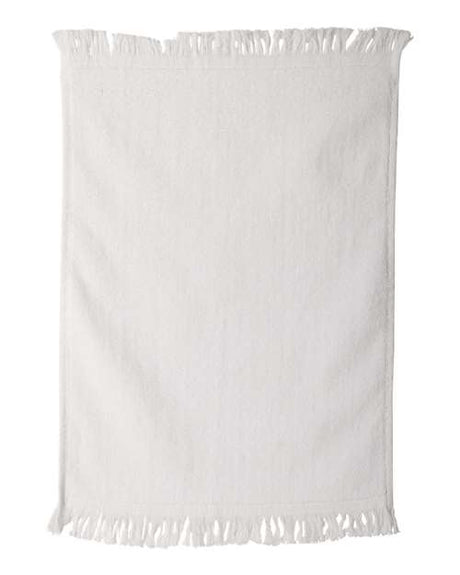 Fringed Cotton Velour Towel, 11 x 18
