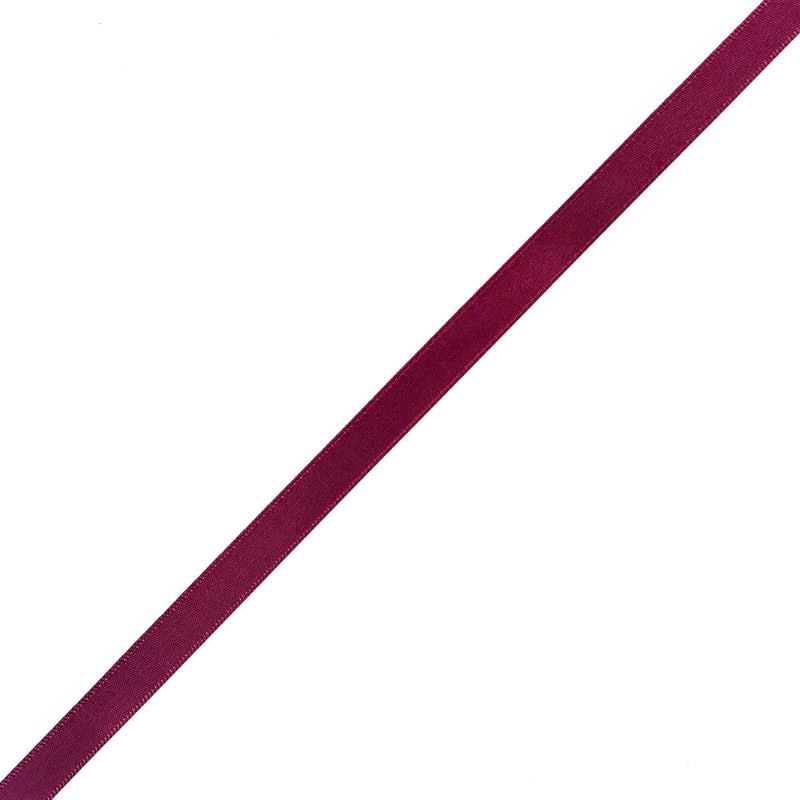 3/8" Wine Double Face Satin Ribbon