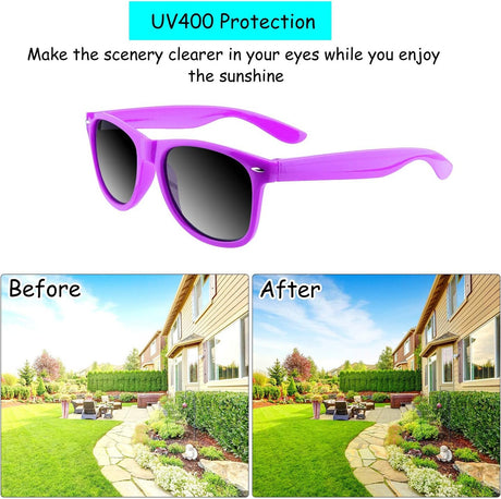 Neon Sunglasses with Mirrored Lenses