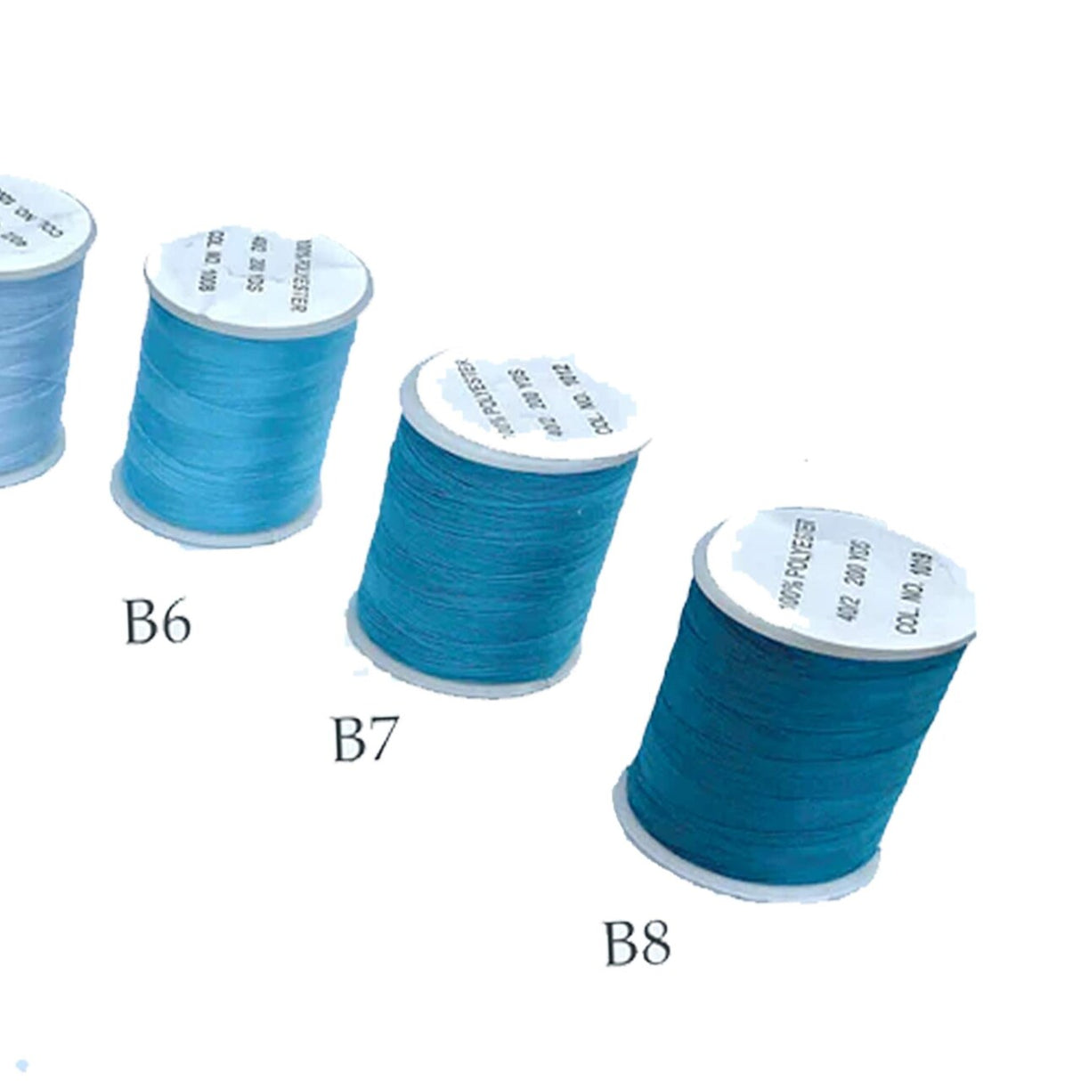 200 Yards Blue Polyester Thread Small Spool for Garment Repairs and DIY