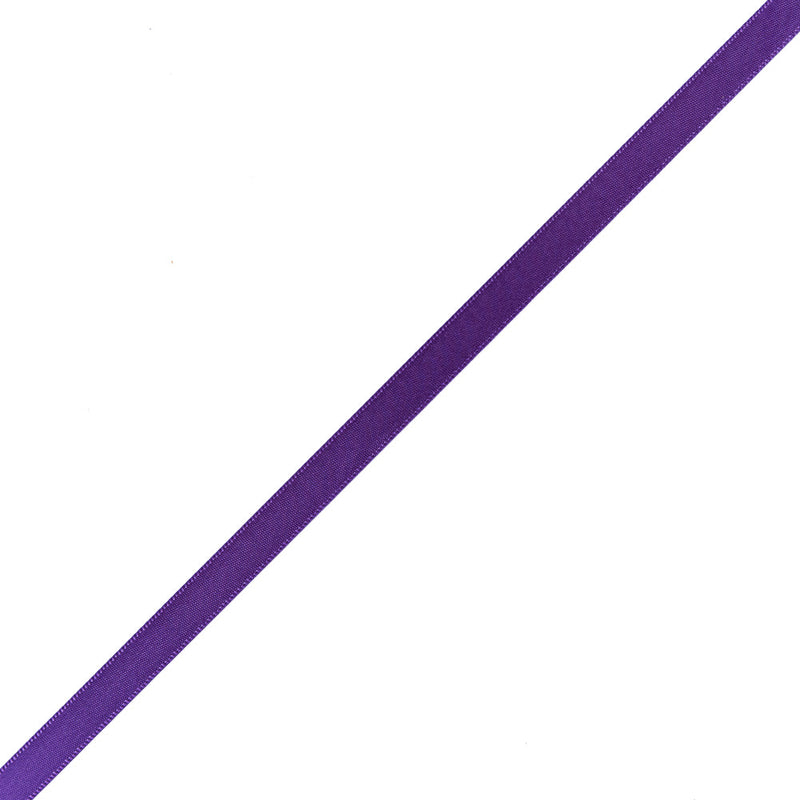3/8" Purple Double Face Satin Ribbon