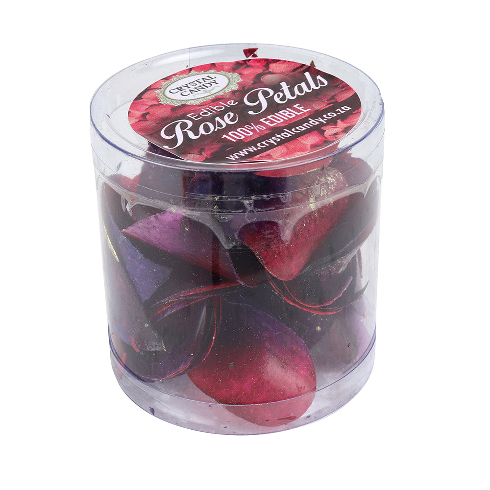 Crystal Candy Red & Purple Edible Rose Petals