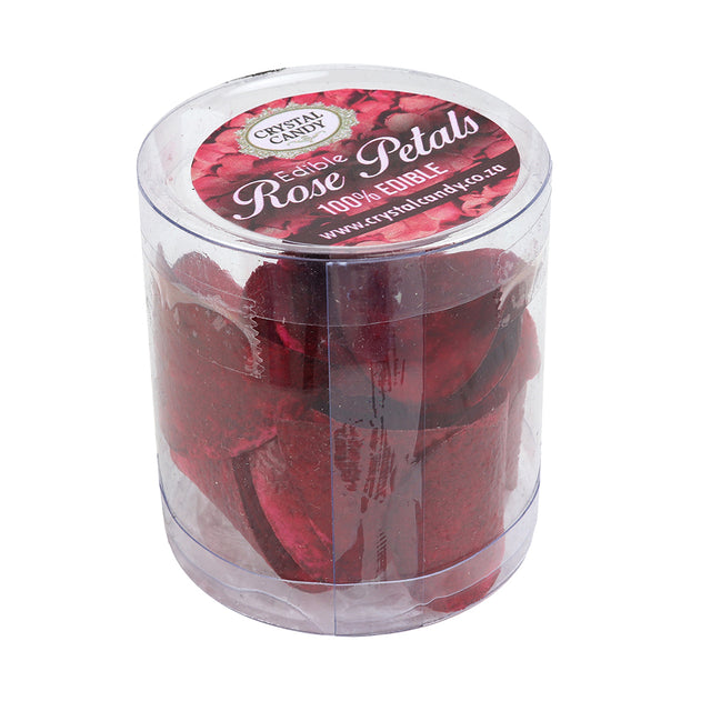 Crystal Candy Red Edible Rose Petals