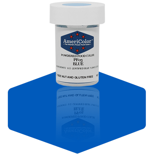 AmeriColor Blue Powdered Food Color - PF03 - 3 Grams