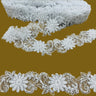 Beaded Corded Lace Trim 2" Organza