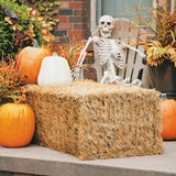 38 1/2" x 22 1/2" Collapsible Plastic Faux Hay Bale Decoration