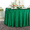 Round Ice Crushed Velvet Table Cover