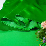 Round Satin Tablecloth 120" Emerald Green