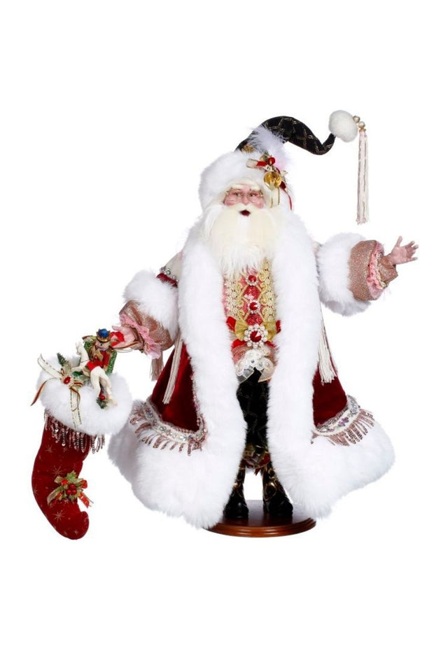 27" Santa with Stocking - Mark Roberts