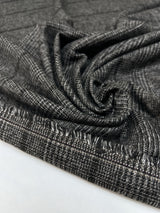 Polyamid Viscose Checked Suiting Fabric