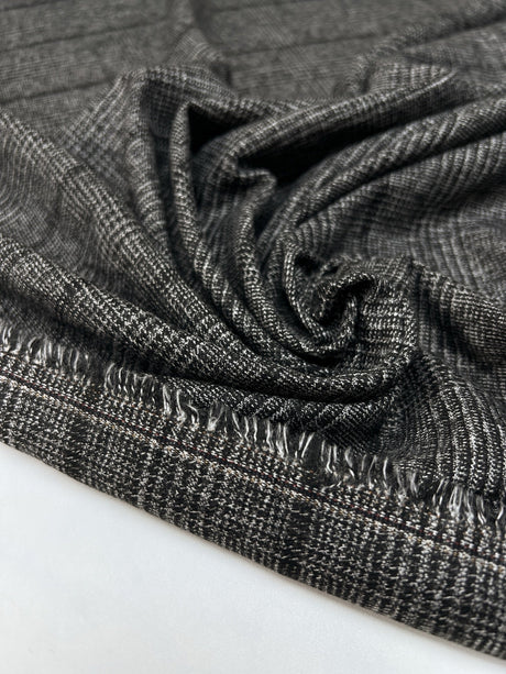 Polyamid Viscose Checked Suiting Fabric