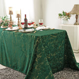 Rectangular Holland Velvet Tablecloth 90x156 Emerald Green