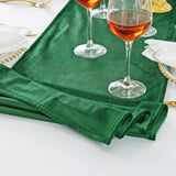 Velvet Table Runner 13x108 Emerald Green