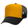 Trucker Hats Caps Fabric - Black/Gold, Adjustable (1 Piece)