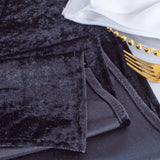 Velvet Cloth Dinner Napkins 20x20 Black