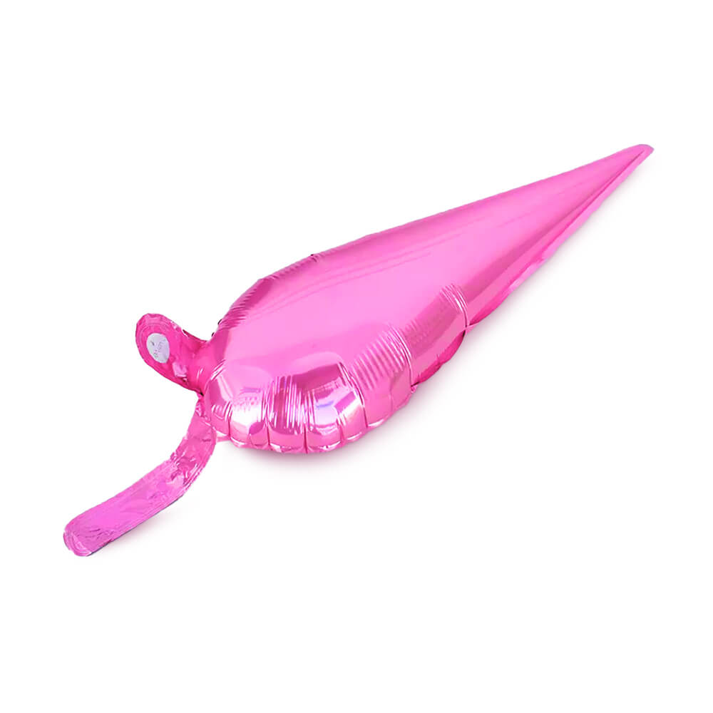3D Star-Burst Foil Balloon, Metallic Magenta