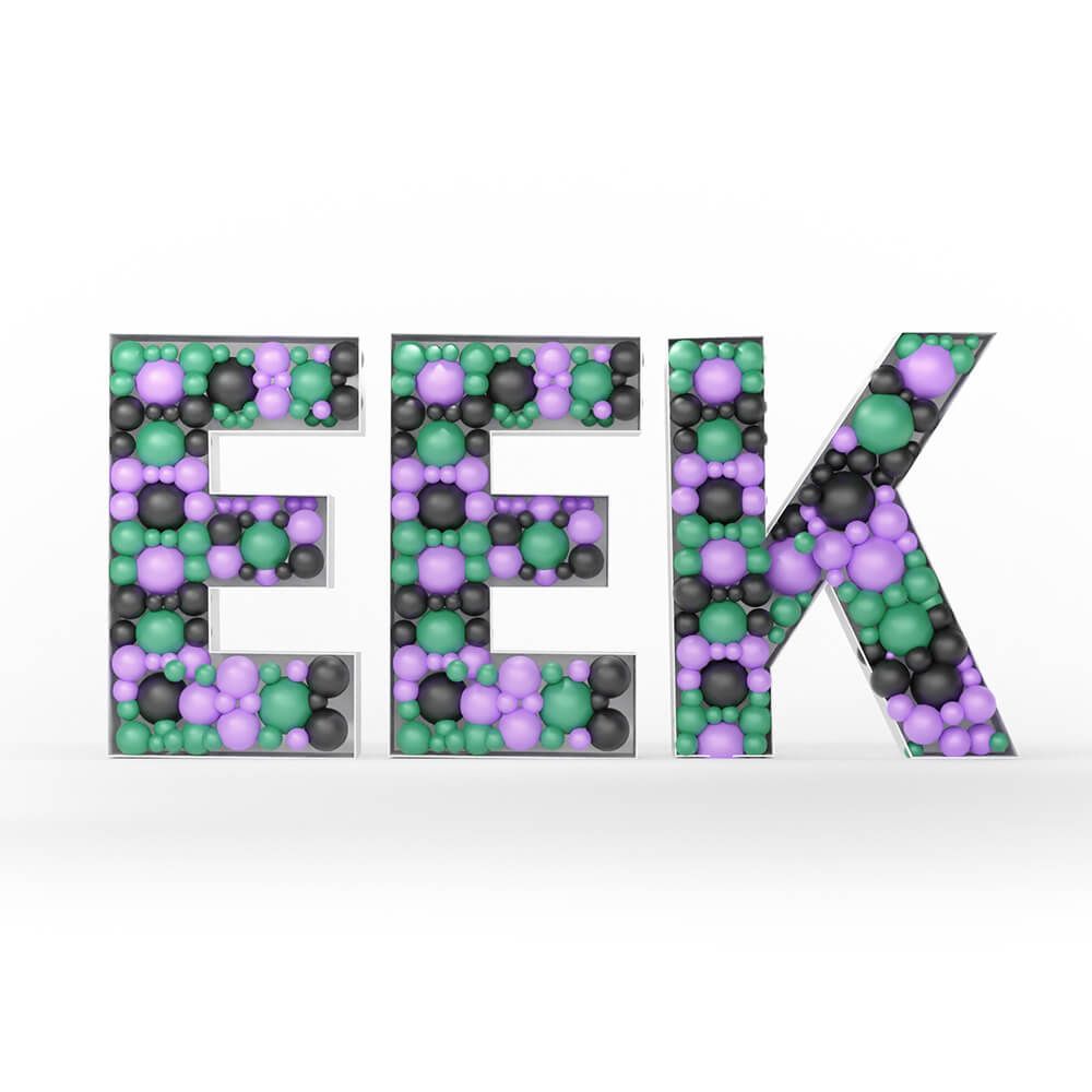Halloween Mosaic Frame Letter Kit