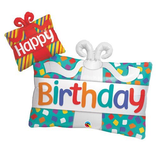 Birthday Foil Balloon Presents 39 Inch