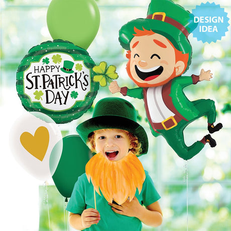 Foil Balloon 39 Inch Jumping Leprechaun